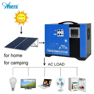 Anern campista 1kw painel solar kit set para casa