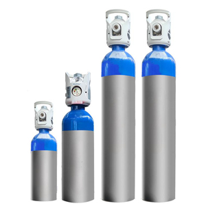 Cilindro de oxígeno de aluminio con válvula GCE, cilindros de gas 200bar O2, cilindro de oxígeno médico - Product Image 3