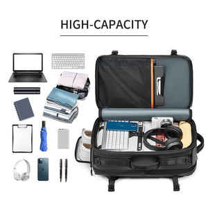 <span class=keywords><strong>Sac</strong></span> <span class=keywords><strong>à</strong></span> <span class=keywords><strong>dos</strong></span> <span class=keywords><strong>convertible</strong></span> de luxe pour ordinateur portable 56L grande capacité avec compartiment <span class=keywords><strong>à</strong></span> chaussures indépendant, résistant <span class=keywords><strong>à</strong></span> l'eau, idéal pour les voyages d'affaires - Product Image 1