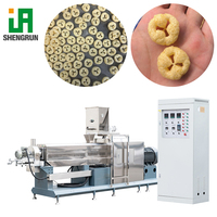 Automatische gepofte maïschips-snacksextruder/puff-snackmachine maïs puff-snackmachine/productie