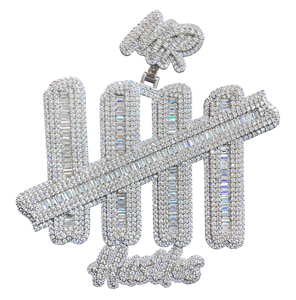 Cadena de Oro Rosa con Circonitas 5A, Joyería Hip Hop, Cadena de Cuerda, Colgante de Boda, Nuevo Diseño Mr XXL Hustles - Product Image 2