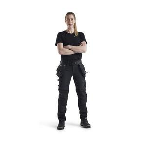 BLAKLADER - 719816449900D24 Pantalones artesanos elásticos de 4 vías para mujer Black - EAN 7330509729403 PANTALONES DE TRABAJO DE CARGO - Product Image 3