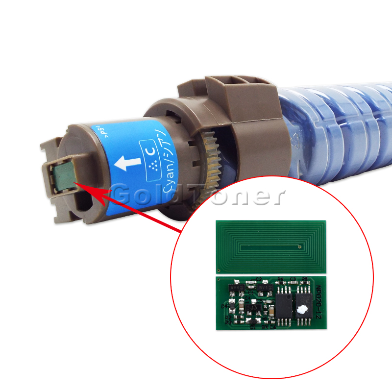 Оптовая продажа с завода, чип для тонера для Ricoh MP C3300 C2800 C4000 C5000 MPC3300 MPC5000, чип для цветного копировального картриджа