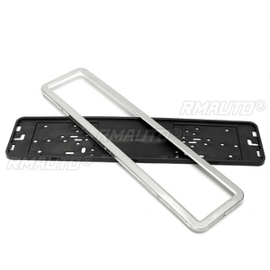 1 Juego de Marcos para Matrícula de Coche de Acero Inoxidable, Estilo Europeo, Alemán, Ruso, 8K - Product Image 5