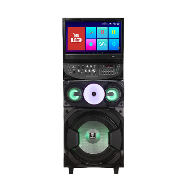 Diamond Private Model 12 Inch High-power 180W Android Smart System Mobile Trolley WiFi Karaoke Machine with 14.1'' Touch Screen