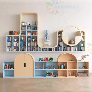 Meubles de bibliothèque modernes en bois Chiquitos, présentoirs pour librairie, armoires de présentation, supports à livres, étagères, rayonnages de rangement pour écoles et supermarchés - Product Image 5