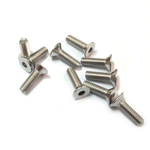 M3x8 100 piezas Tornillo hexagonal de acero inoxidable 304 Tornillos de cabeza plana avellanada <span class=keywords><strong>Allen</strong></span> DIN 7991 - Product Image 1