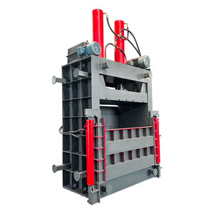 Presse à balles hydraulique verticale semi-automatique à double cylindre pour carton, plastique, fibres - Compacteur de bouteilles en plastique 100T - Product Image 1