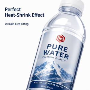 Film thermorétractable PE à haute rétraction pour étiquettes <span class=keywords><strong>de</strong></span> manchons <span class=keywords><strong>de</strong></span> bouteilles, emballage plastique imprimé sur mesure pour l'eau - Product Image 5