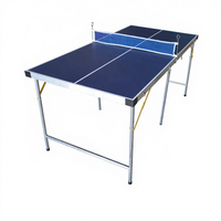 Table de ping-pong pliable d'intérieur SZX 1520 mm pour enfants, en MDF, plateau de jeu de 12 mm, multi-usages