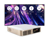 Portable Android DLP Smart 4K Projecteur 9600mAh Batterie Multi-Interface 2G RAM pour Home Cinéma Natif 1080P Full HD Projecteur