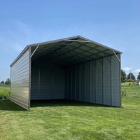 Bâtiment métallique préfabriqué 30x49x21 pieds, bâtiment industriel en métal, hangar en acier pour le stockage d'équipements agricoles
