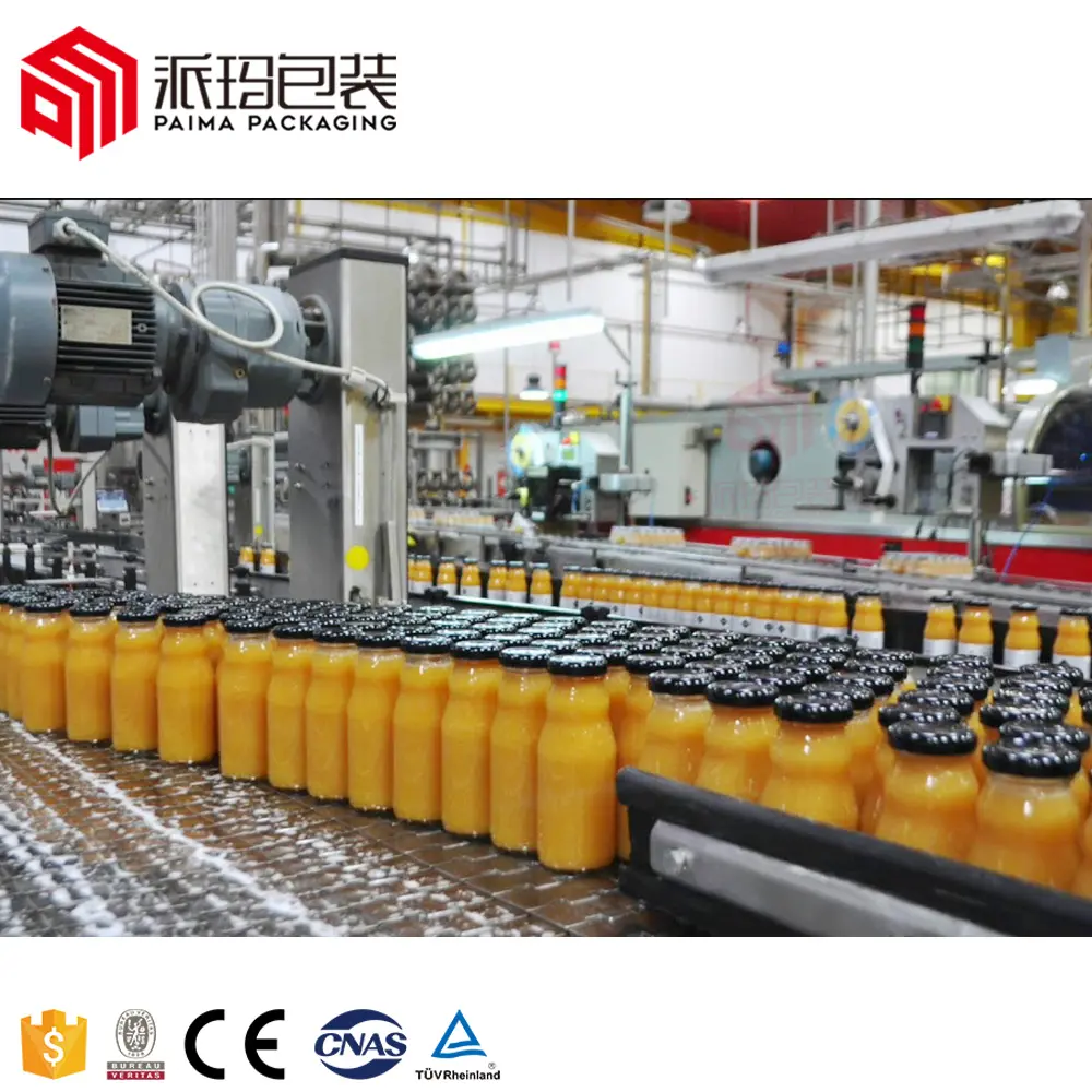 Commercial fruit juice making processing production line / Fruit Juice Tea hot filling machine / bottling plant