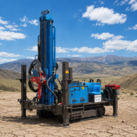 Machine de forage de puits d'eau portable diesel pour ranch, machine de forage de puits de 300 m de profondeur