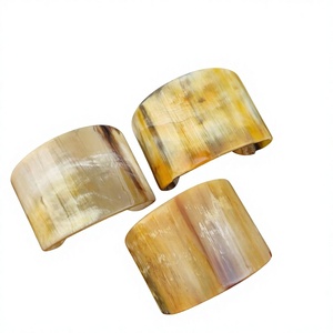 Bracelets en corne de buffle en gros, écologiques, polis, faits à la main, forme personnalisée, thème moderne, pour mariage, fournisseur de bijoux AZ - Product Image 2