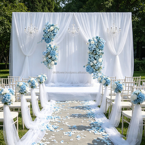 DKB Factory Wholesale Wedding Decorations High-Quality Blue and White Artificial <b>Flowers</b> for Wedding Decorations - Product Image 1
