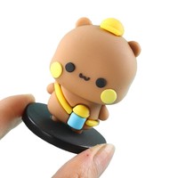 Figurines d'action en plastique Panda One-Two Bubu, style dessin animé mignon, parfaites pour les cadeaux aux amis et à la famille, petits jouets
