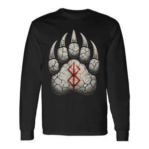T-shirt à manches longues Berserk Bear Paw Rune Viking - Product Image 1