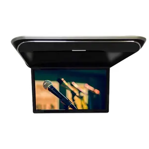 19.5inch cơ giới Roof mounted van xe buýt xe tải lật xuống màn hình Android MP5 Trần trên cao TV với 2K video Wifi USB TF