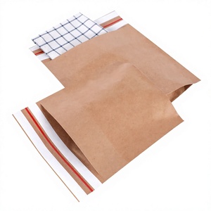 Spacious Classic Style Kraft Paper Bag Plastic Material with Wide Opening for Multiple File Packaging Environmentally Safe - Product Image 1