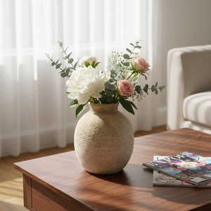 <span class=keywords><strong>Macetas</strong></span> <span class=keywords><strong>de</strong></span> Porcelana ARM LVG Wabi Sabi Shabby Chic, Floreros Decorativos Hechos a Mano, Centro <span class=keywords><strong>de</strong></span> Mesa, Recipiente Floral para Hogar y Bodas - Product Image 2