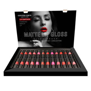 Cosmético al por mayor encantadora brillo duradero mate brillo de labios con 24 tubos - Product Image 1