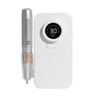 Ensemble de manucure pédicure Lime à ongles électrique rechargeable Machine à polir les ongles Perceuse à ongles portable