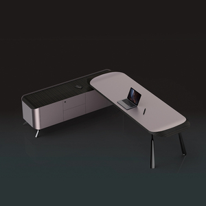 Bureau de direction en mélamine largement utilisé, mobilier de bureau design, bureau d'angle pour cadre - Product Image 4