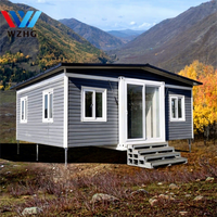 Kit de maison préfabriquée de luxe à faible coût avec revêtement en polyester, 3 chambres, maison préfabriquée pliable avec boîte à riz, Polynésie française
