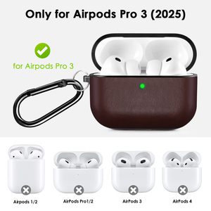 Étui pour écouteurs en cuir PU antichoc de haute qualité pour Airpods <span class=keywords><strong>Pro</strong></span> 2 Étui complet pour Airpods 3/4 <span class=keywords><strong>Pro</strong></span> 2 - Product Image 2
