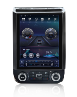 Autoradio vertical 12,1 pouces 4+64G avec système Android, navigation GPS 8 cœurs, WiFi 5G et écran tactile pour Ford F150 2015-2021