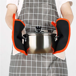 Mitaines en silicone pour four industriel, Double, amusantes, avec poche, supports pour Pot, Gel de silice, meilleur vente - Product Image 3