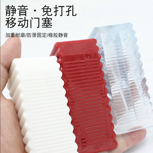 Tope de Puerta de Silicona, Bloqueador de Puerta de Seguridad Anticolisión para Montaje en Suelo, Diseño Minimalista, Fácil Instalación - Product Image 1