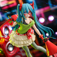 Vente en gros de figurines d'anime en PVC et ABS officiellement sous licence SEGA Feat.MIKU Project DIVA Cheerleader Little Devil, figurines de collection, boîte d'origine