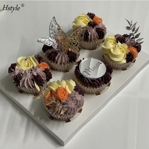 Espejo redondo Cupcake comida selecciones mejor mamá pastel decoraciones <span class=keywords><strong>para</strong></span> mujeres <span class=keywords><strong>cumpleaños</strong></span> <span class=keywords><strong>feliz</strong></span> Día de la madre tema Fiesta suministros PQA132 - Product Image 5