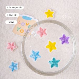 Patch brodé thermocollant/autocollant mini, mignon, motifs étoiles variés pour étiquette de bagage et décoration de sac - Product Image 5