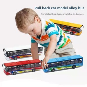 Offre Spéciale 1/50 Échelle Enfants Modèle Die Casting Ville <span class=keywords><strong>Bus</strong></span> et Jouet Voiture Pull Back Alliage Moulé Sous Pression Jouets pour Enfants - Product Image 5