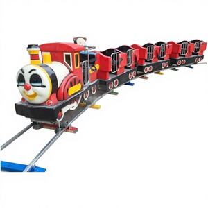 Tren de Carrusel de Plástico y Metal para Niños, Tren Turístico Mini para Niños, Juego de Trenes de Juguete - Product Image 1