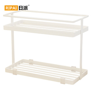 Ripai Double Layer <b>Spice</b> <b>Rack</b> With Wooden Lid Stackable <b>Kitchen</b> Storage Organizer For Seasoning Jar - Product Image 4