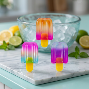 Jouet anti-stress souple en forme de bâtonnet de glace arc-en-ciel, jouet sensoriel à montée lente en gel, mignon et kawaii, cadeau pour enfants - Product Image 3