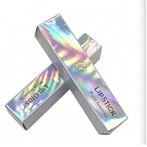 Custom Laser Cosmetic Paper Card <strong>Box</strong> Holographic Beauty <strong>Gift</strong> Two Tuck Card <strong>Box</strong> for Packaging - Product Image 6