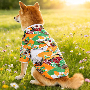 Yisi Japanese-style Dog Kimono Polyester Small Medium Pet Clothing All Seasons Cute Design - Product Image 1