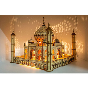 Bloques de Construcción del Taj Mahal de la India, Modelo de Adorno, Juego de Bloques de Construcción Educativos para Niños, Rompecabezas 3D, Venta al Por Mayor - Product Image 2