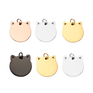 Placa de Identificación para Mascotas con Forma de Cabeza de Perro, Grabado Láser, Logotipo, Nombre, <span class=keywords><strong>Teléfono</strong></span>, Contenido Personalizado, DIY, Placa de Acero Inoxidable en Blanco para Perro - Product Image 2
