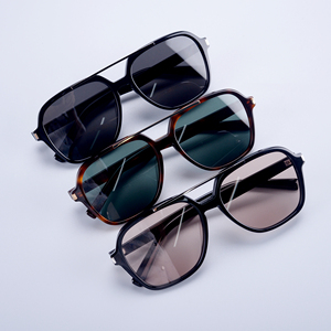 Gafas de Sol de Doble Puente Inspiradas en Diseñadores de Lujo, Ligeras, con Protección UV400, Retro, para Hombre y Mujer, con Barra Superior, Logotipo Personalizado OEM - Product Image 2