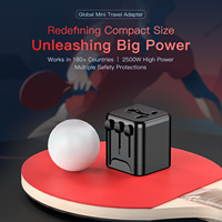 Chargeur universel OULITRAVEL A0, adaptateur de voyage multinational AU US UK EU, adaptateur universel international, taille compacte, petite prise