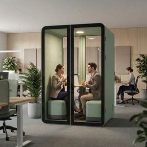 <span class=keywords><strong>Cabine</strong></span> de réunion acoustique insonorisée portable multifonctionnelle intelligente OEM ODM, ignifuge, pour bureau 1-2 personnes - Product Image 1
