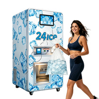 Máquina Expendedora de Hielo en Bolsas Inteligente y Automática de Nuevo Diseño 2026 con Marca Personalizada y Agua de Ósmosis Inversa SDK