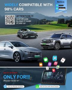 Mini portable sans fil CarPlay Android Auto 2 en 1 boîte de streaming de voiture multimédia adaptateur de jeu de voiture USB CarPlay Dongle - Product Image 6
