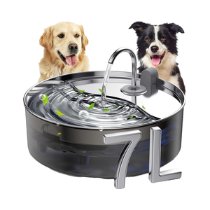 <span class=keywords><strong>Bebedero</strong></span> para Mascotas de Acero Inoxidable Ultrasilencioso de 7L/236oz/1.8Gal, Dispensador de Agua para Perros con Sistema de Multifiltración y <span class=keywords><strong>Grifo</strong></span> Automático - Product Image 1